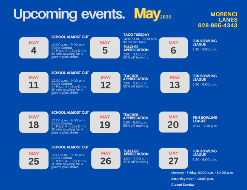 Lanes Happenings May 2026